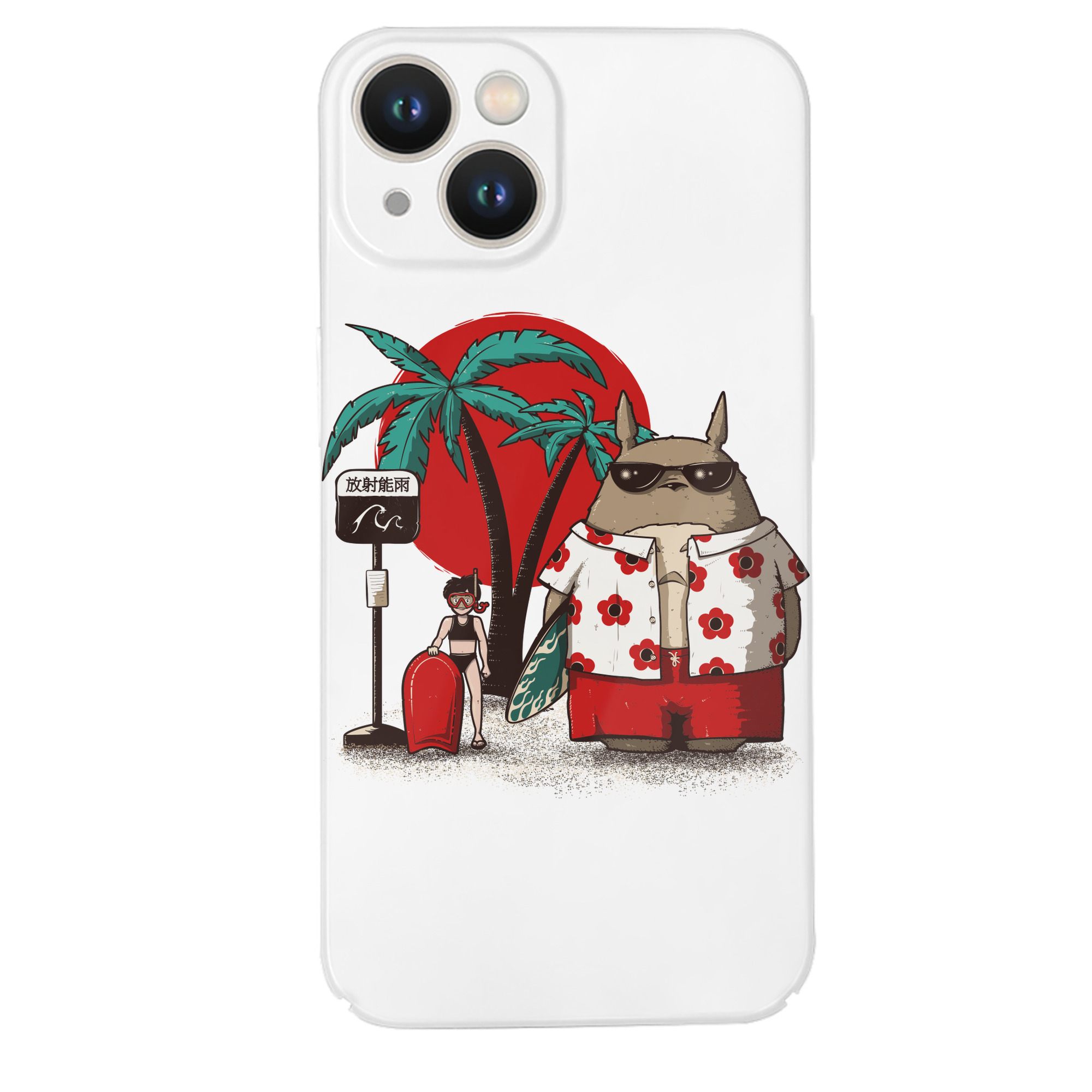 （画像用） となりのトトロ 草壁メイ 草壁サツキ My Neighbor Totoro Satsuki Kusakabe Mei Kusakabe 【iPhone 14シリーズ対応】ハードケース
